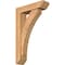 Ekena Millwork Thorton Slat Smooth Bracket w/ Offset Brace, Western Red Cedar, 5 1/2"W x 20"D x 32"H BKT0604X20X32THR06SWR - alternate 1